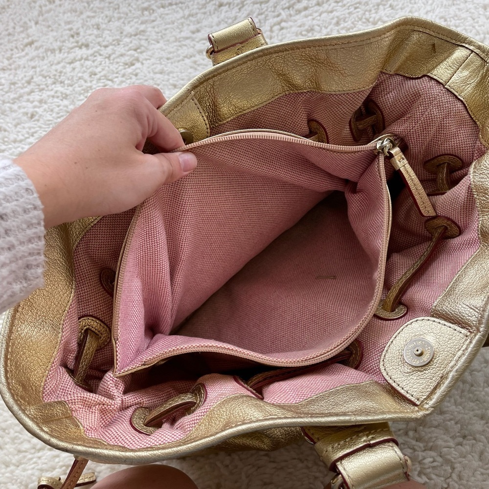 Dooney and Bourke “Chiara” Large Gold Tote - Picture 10 of 11
